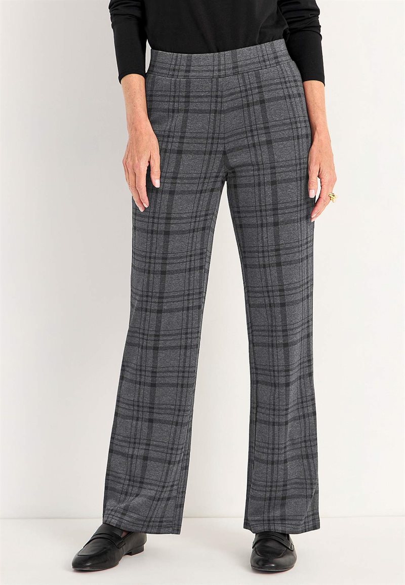 Trikåbyxa med raka ben 32271