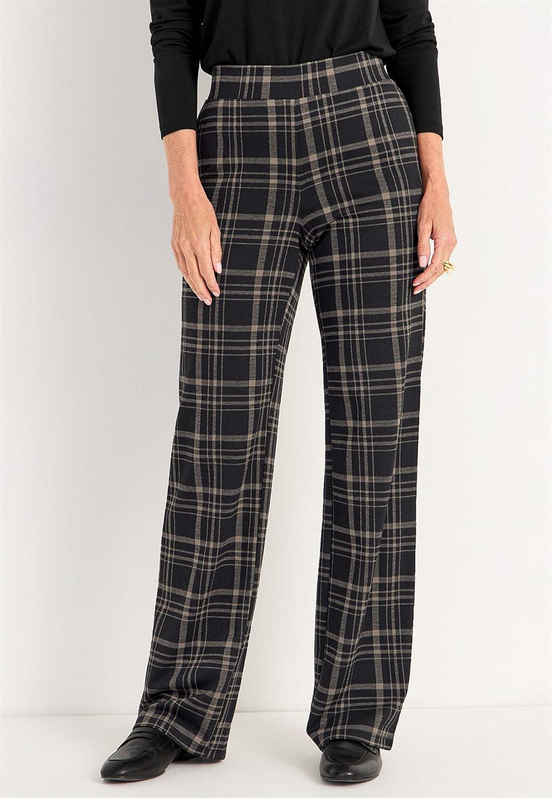 Trikåbyxa med raka ben 27262