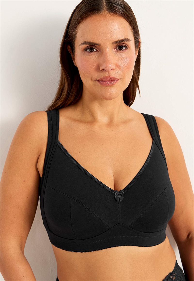 Bygellös mjuk-bh i bomull