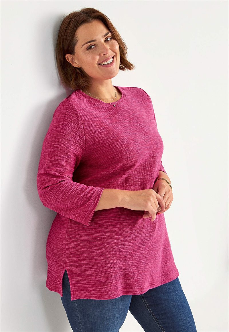 Trikåtunika med struktur 27984