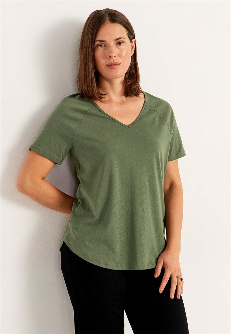 Trikåtopp med raglanärm 2-pack 29899