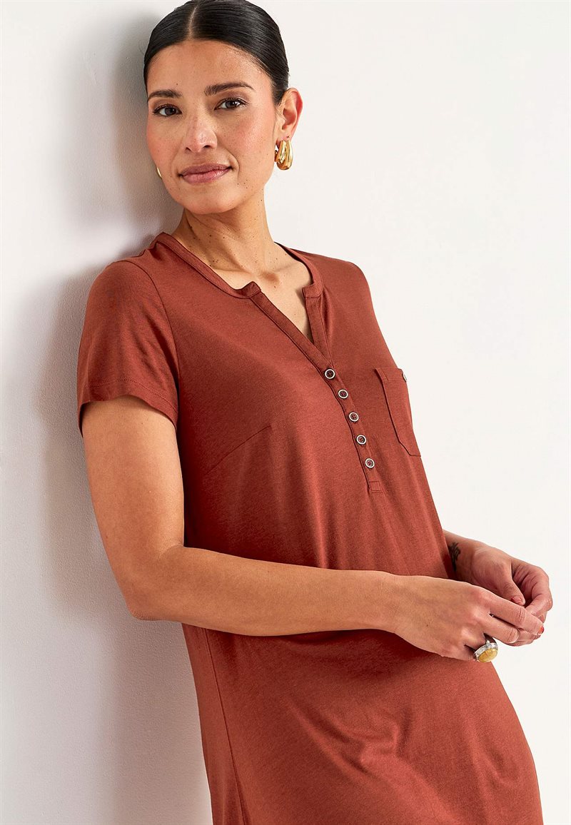 Härligt mjuk trikåklänning 32954