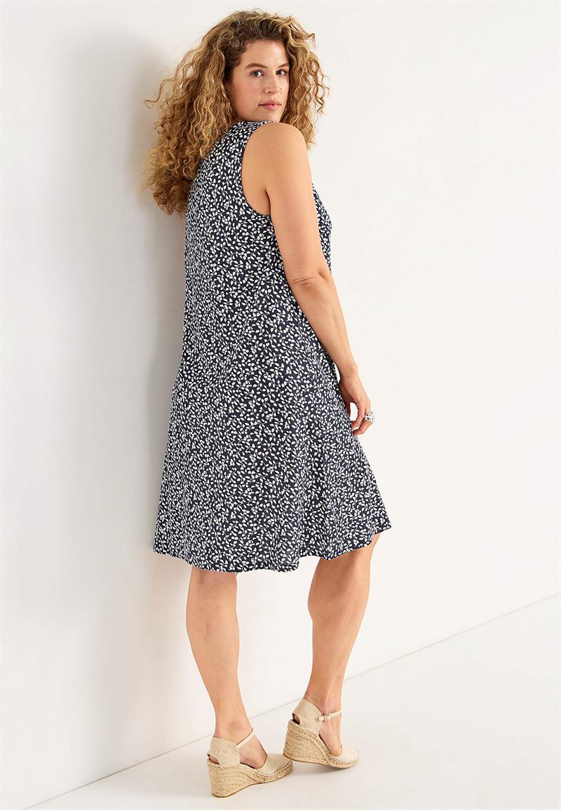 V-ringad trikÃ¥klÃ¤nning med avskÃ¤rning under bysten Anna-Maria 30765