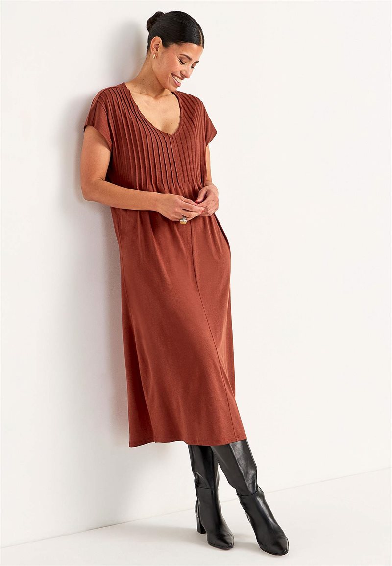 Kaftanklänning i trikå 32369