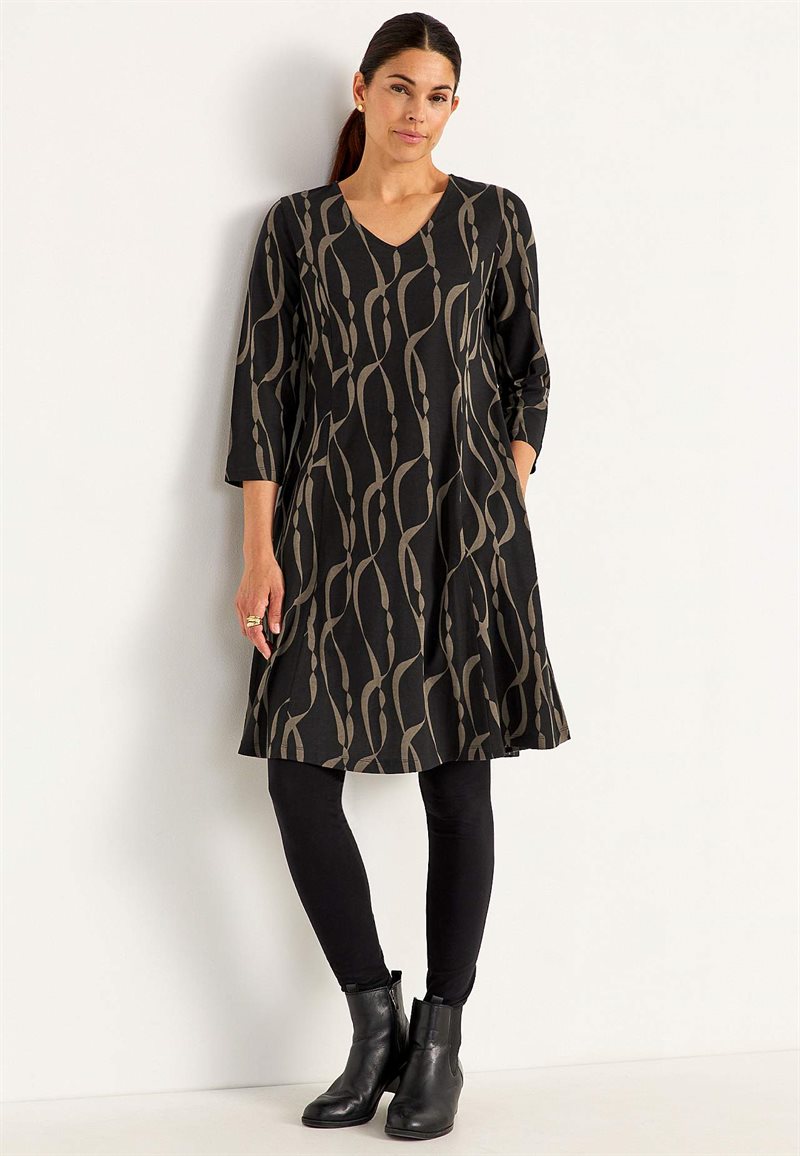 TrikÃ¥klÃ¤nning med fickor 32319