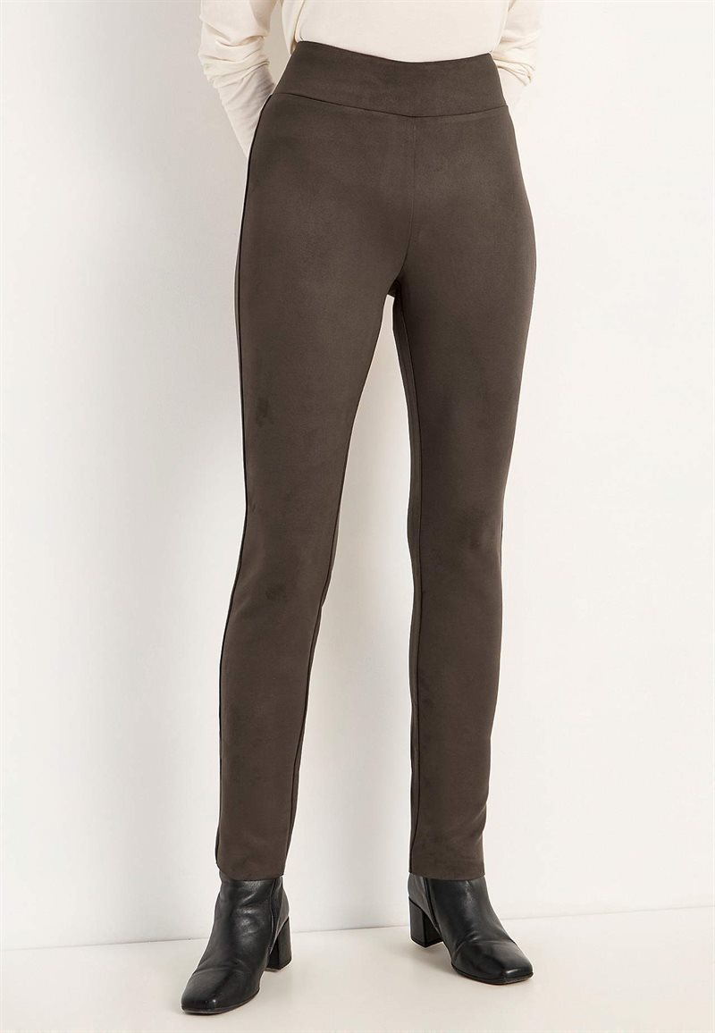 Leggings med mocka-look 32359