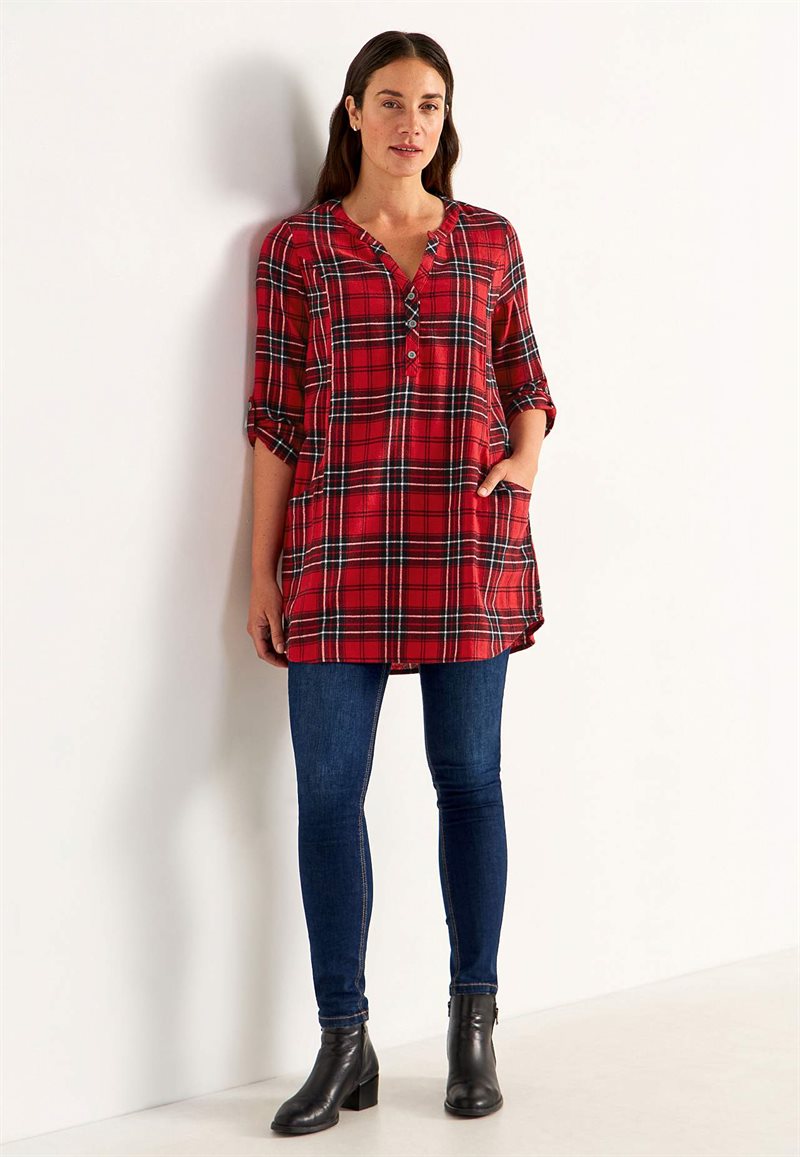 Tunika i flanell med fickor 34567