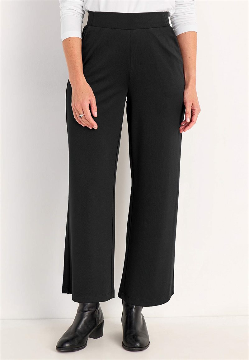 Trikåbyxa med ankellängd 34013