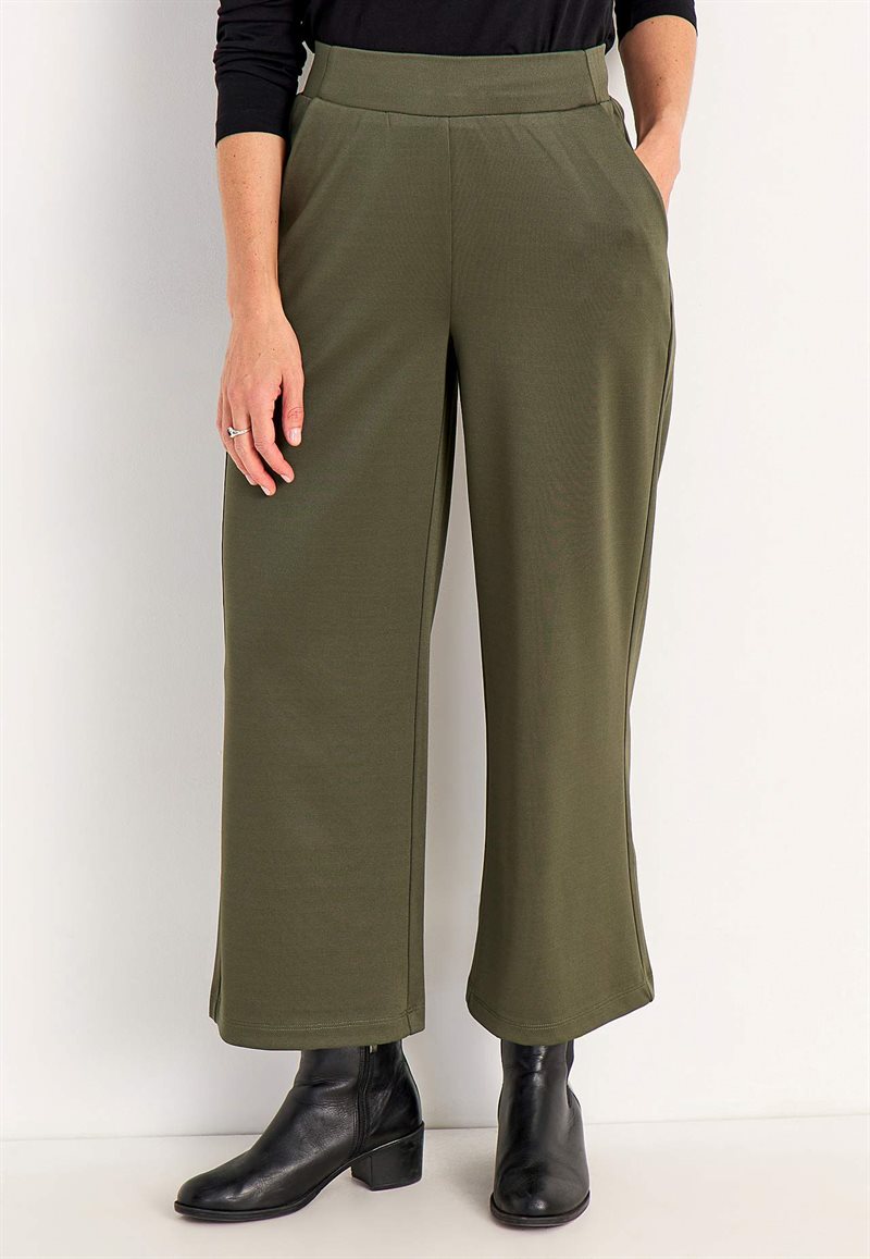 Trikåbyxa med ankellängd