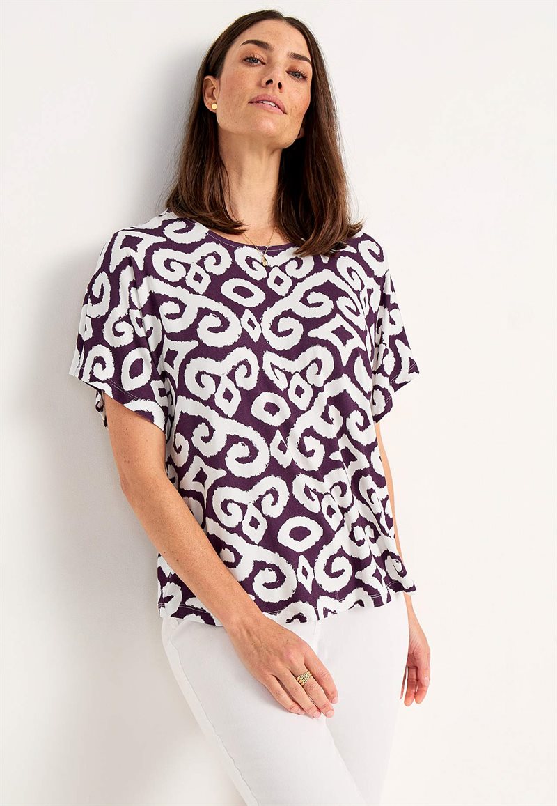 Product Image for Trikåtopp med korta ärmar
