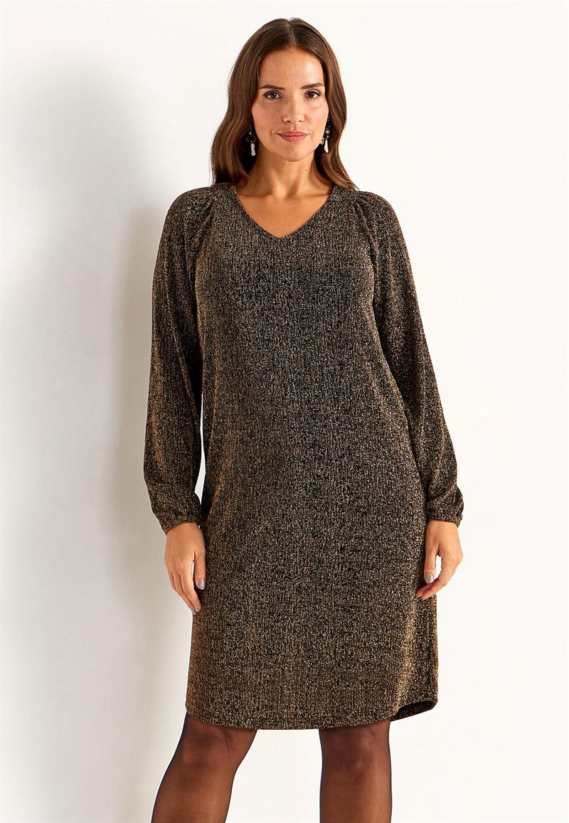 Festklänning med glittertrådar