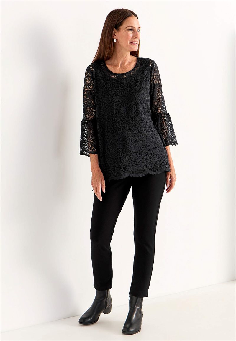 Spetstopp med trumpetärm 34242