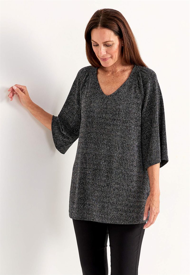 Festtunika med glittertrådar 34377