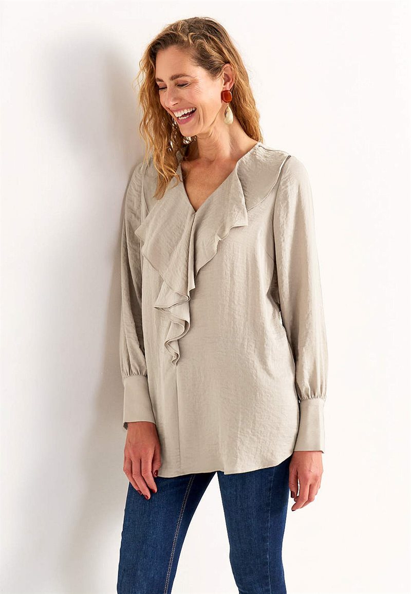 Tunika med volangkrage 34817