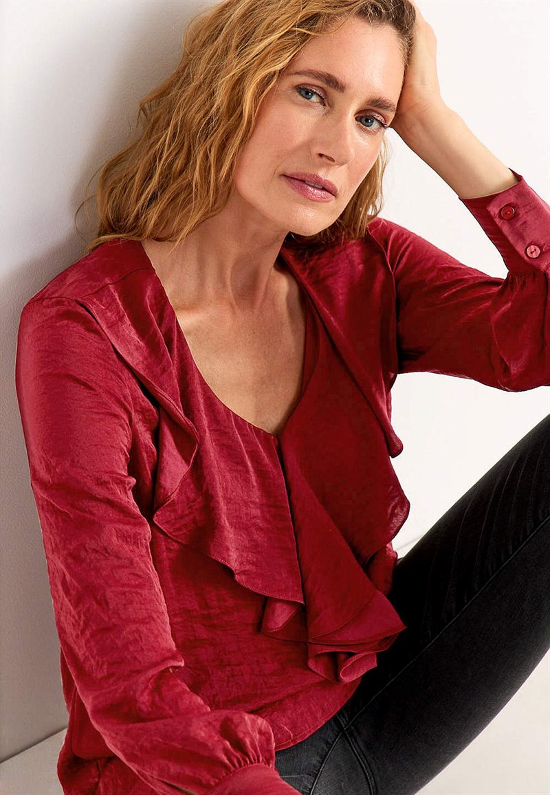 Tunika med volangkrage 34826