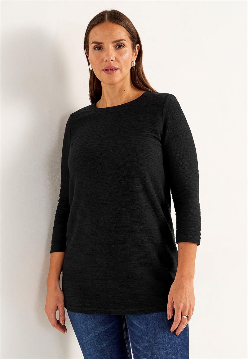 Trikåtunika med struktur 35585