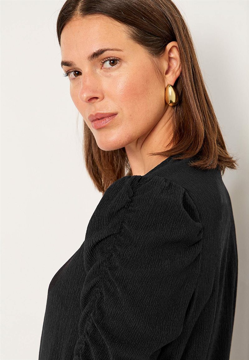 Trikåtopp med struktur 35855