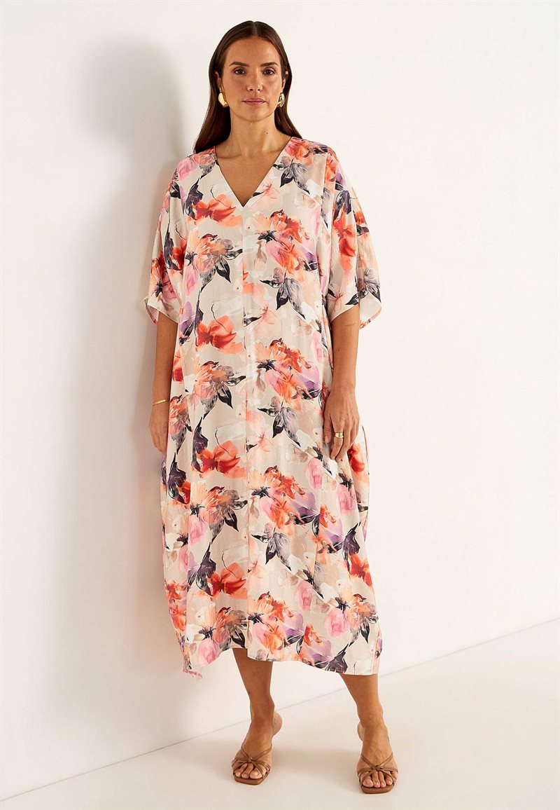 Festlig, multifunktionell kimonoklänning