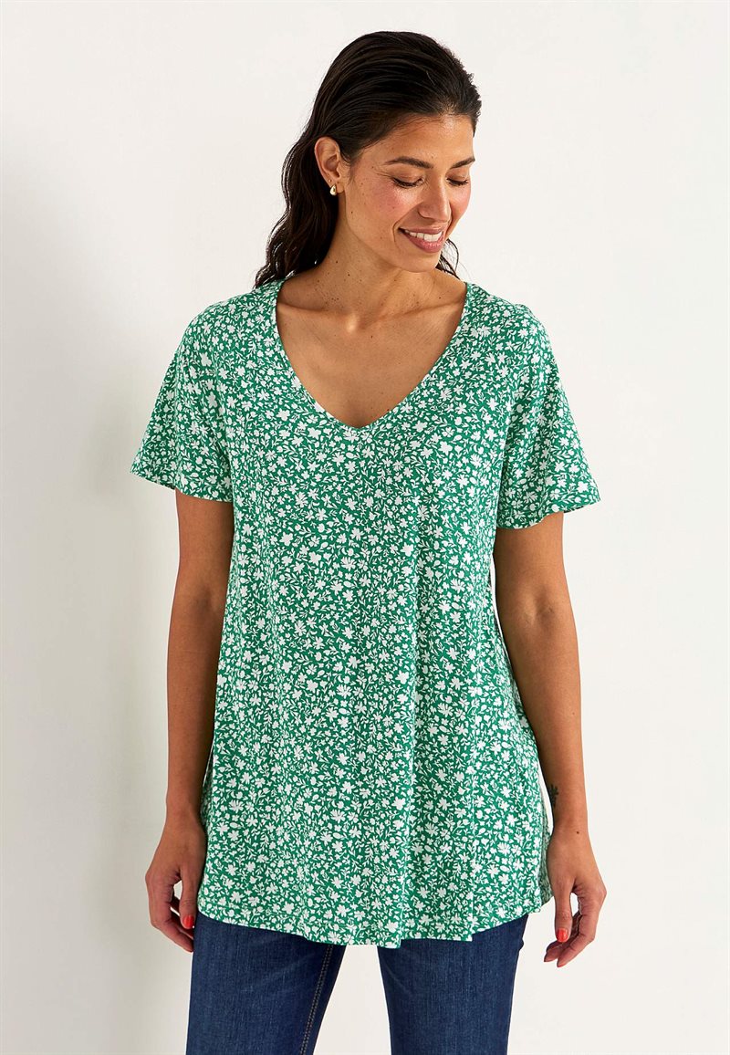 Småblommig trikåtunika