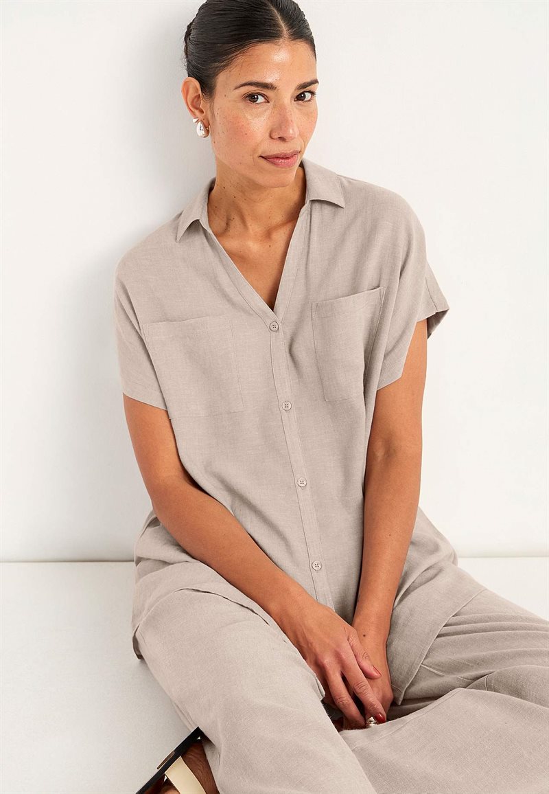 Tunika i viskos- och linnemix