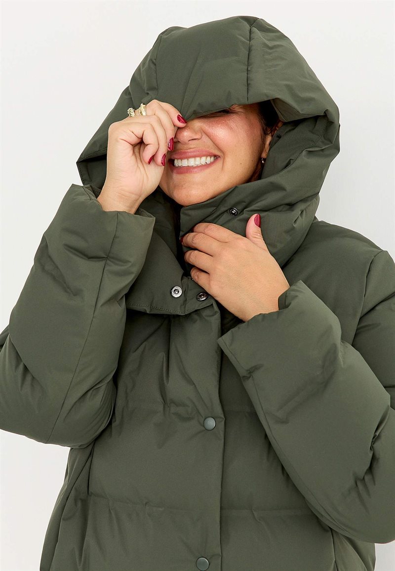 Jacka med dunkänsla