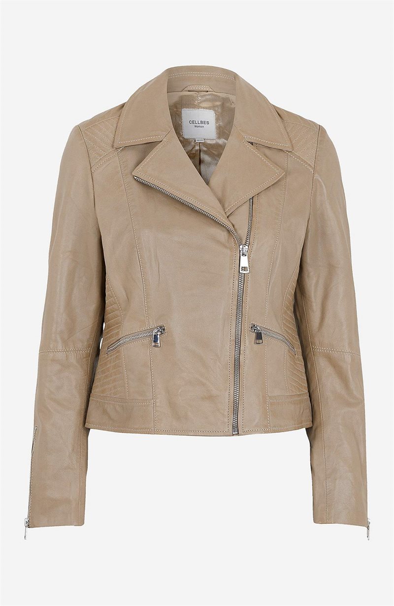 Product Image for Skinnjacka i MC-modell Lea