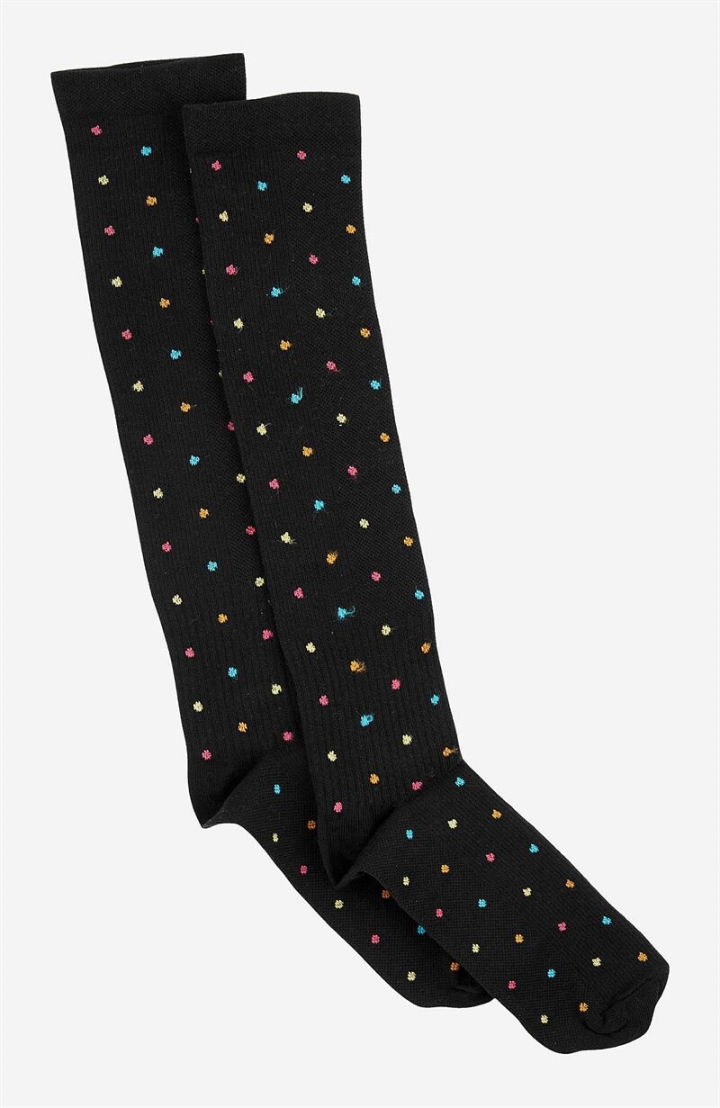 Product Image for Stödstrumpa med färgglada prickar Pia