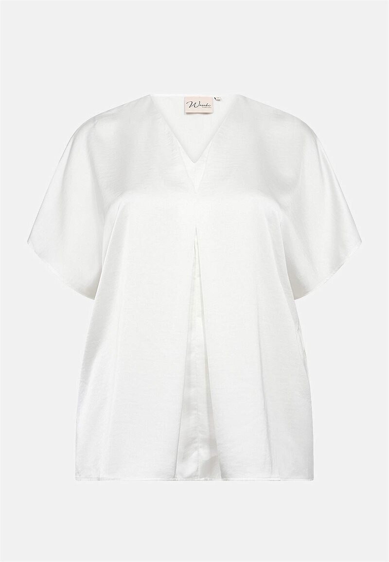 Product Image for Vävd satinblus med korta ärmar Tilda