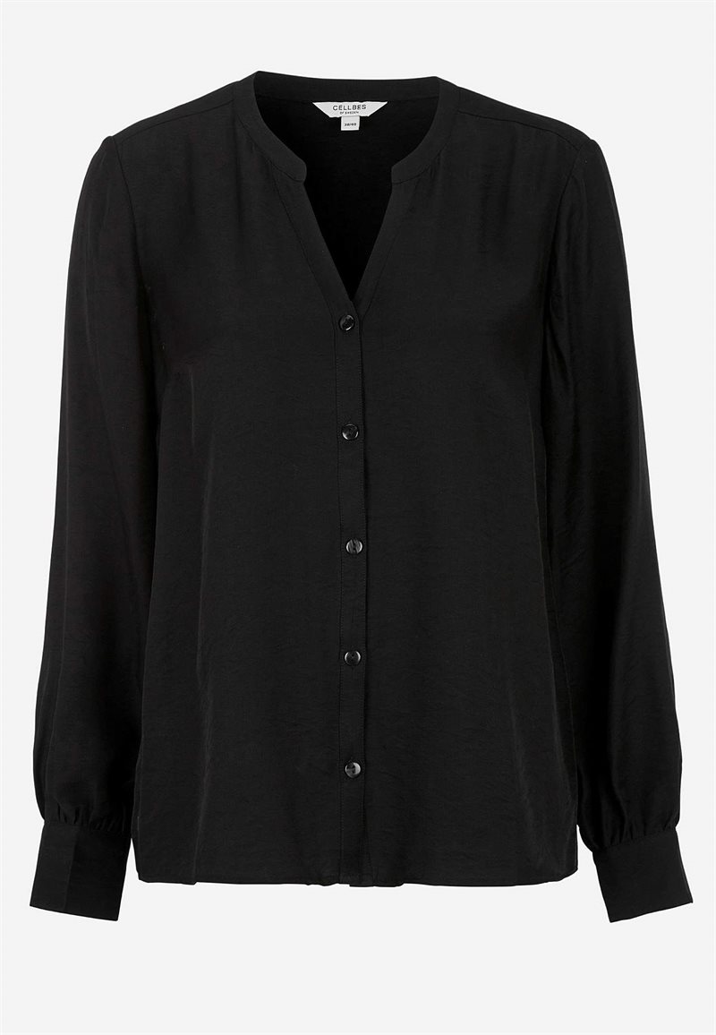 VÃ¤vd blus med knappar 31124