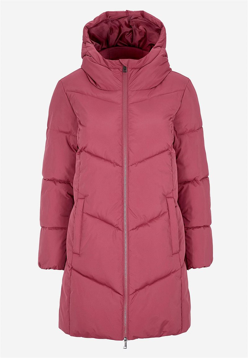 Varm jacka med fluffig vaddering