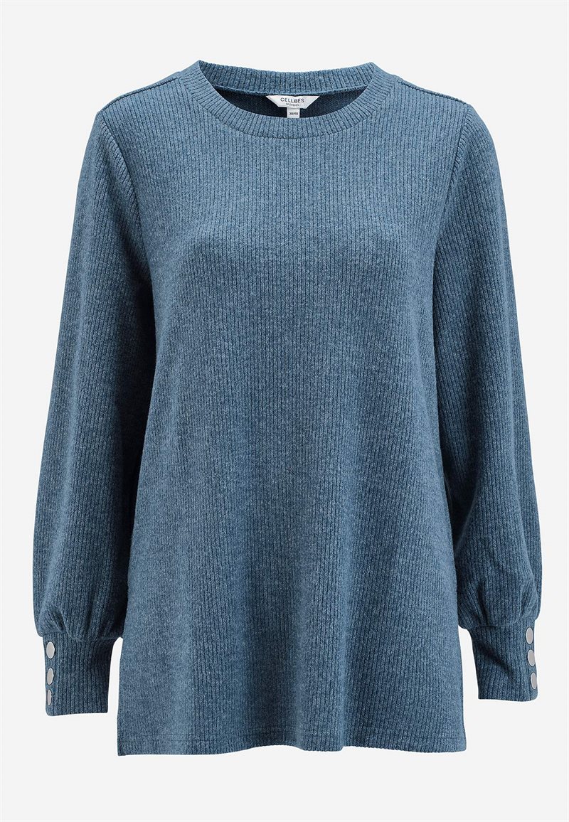 Supermjuk tunika med melerade färger 35032