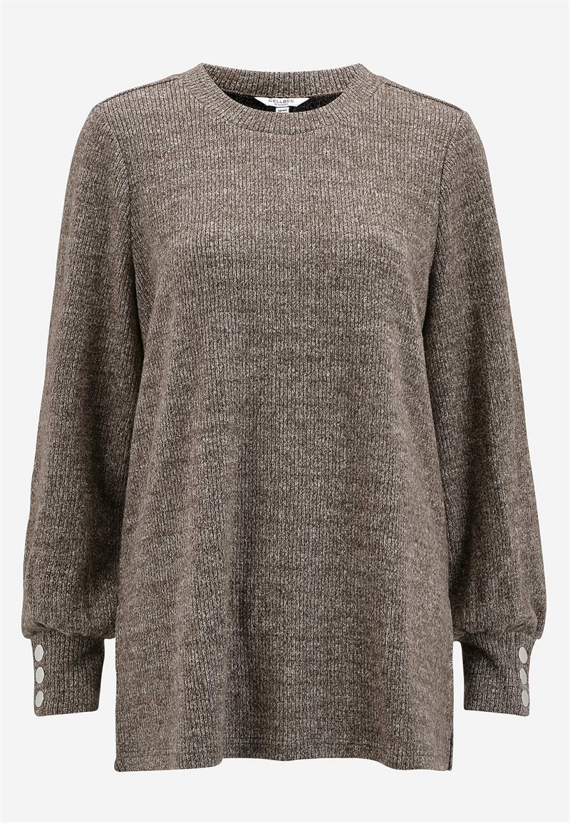 Supermjuk tunika med melerade färger 35029