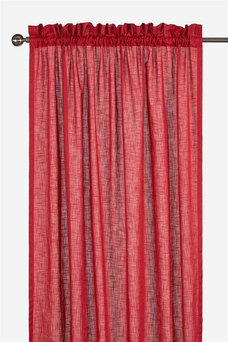 Enfärgad julgardin Ebbe 2-pack