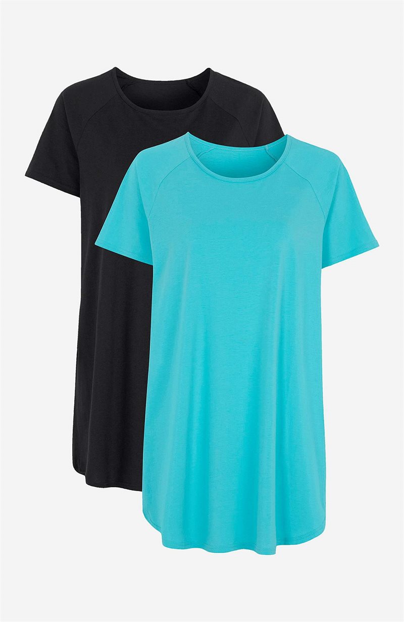 Tunika i ekologisk bomull 2-pack 23383