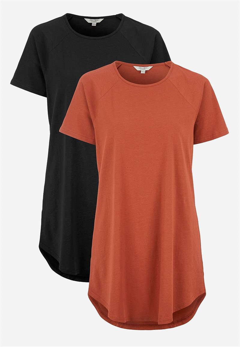 Tunika i ekologisk bomull 2-pack 23373