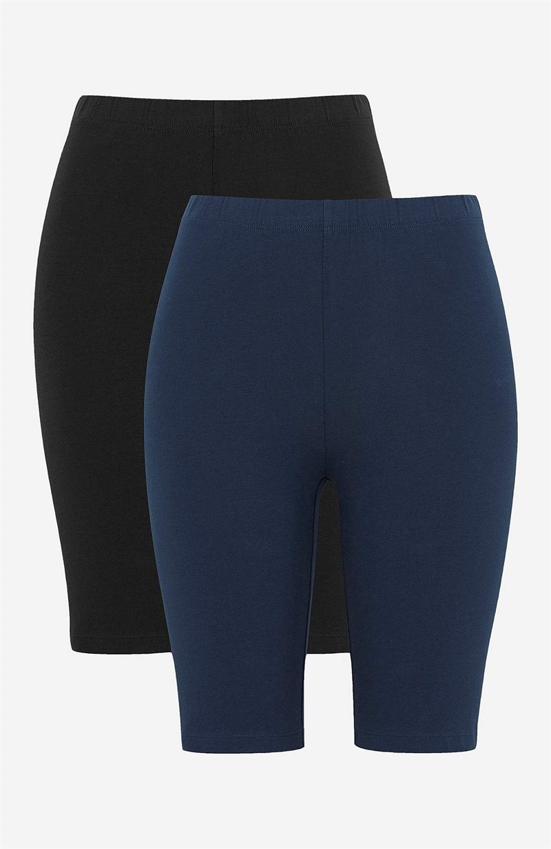 Bekväm cykelbyxa i ekologisk bomull Tindra 2-pack 37587