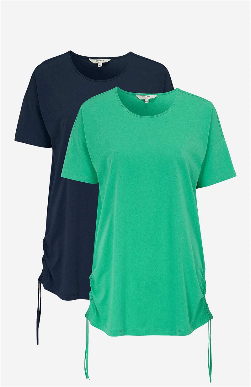 Lång trikåtopp Vilde 2-pack 24838