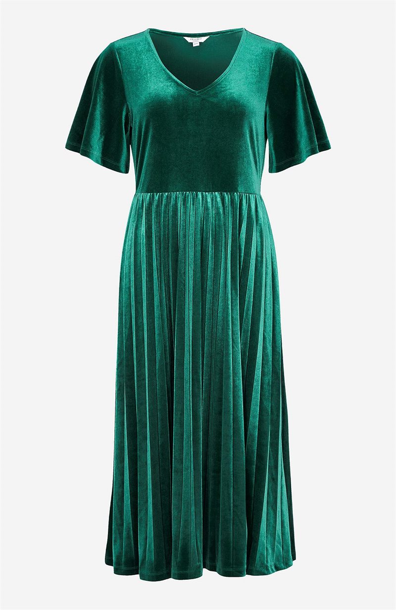 Product Image for Plisserad sammetsklänning Vilma