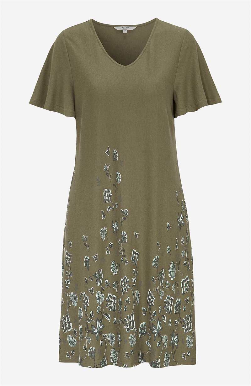 A-linjeformad trikåklänning Hanna