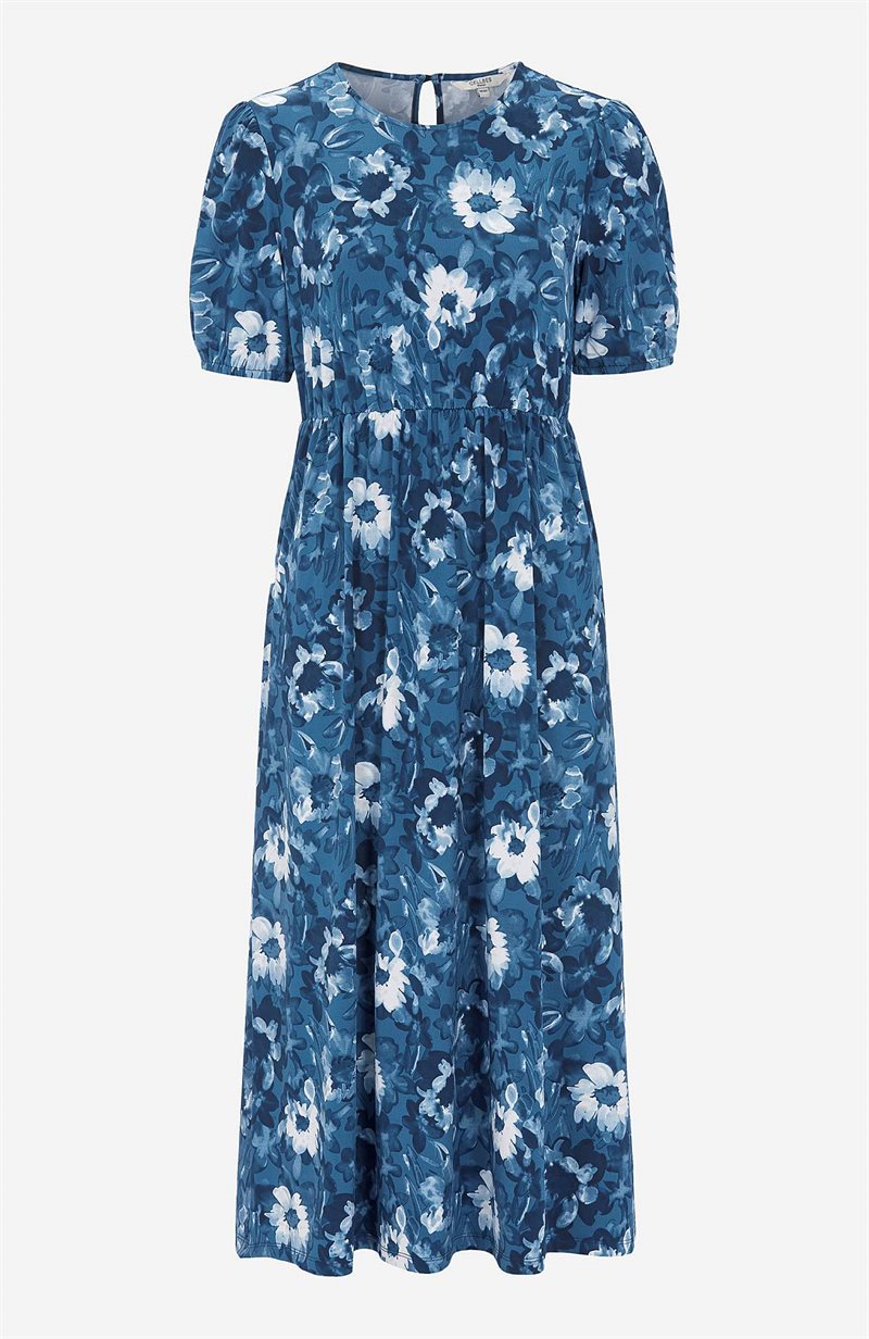 Product Image for Mönstrad midiklänning i följsam trikå Catarina