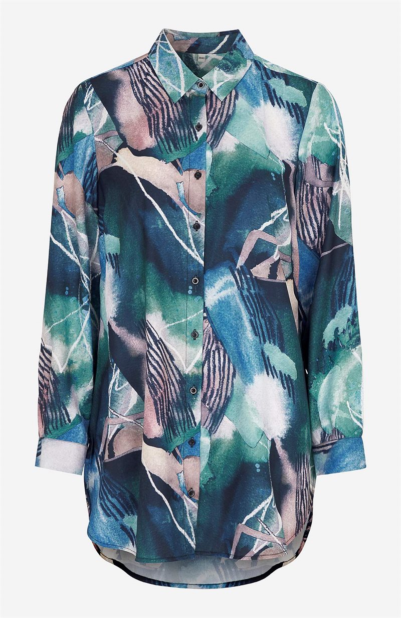 Långskjorta med knappar 27208