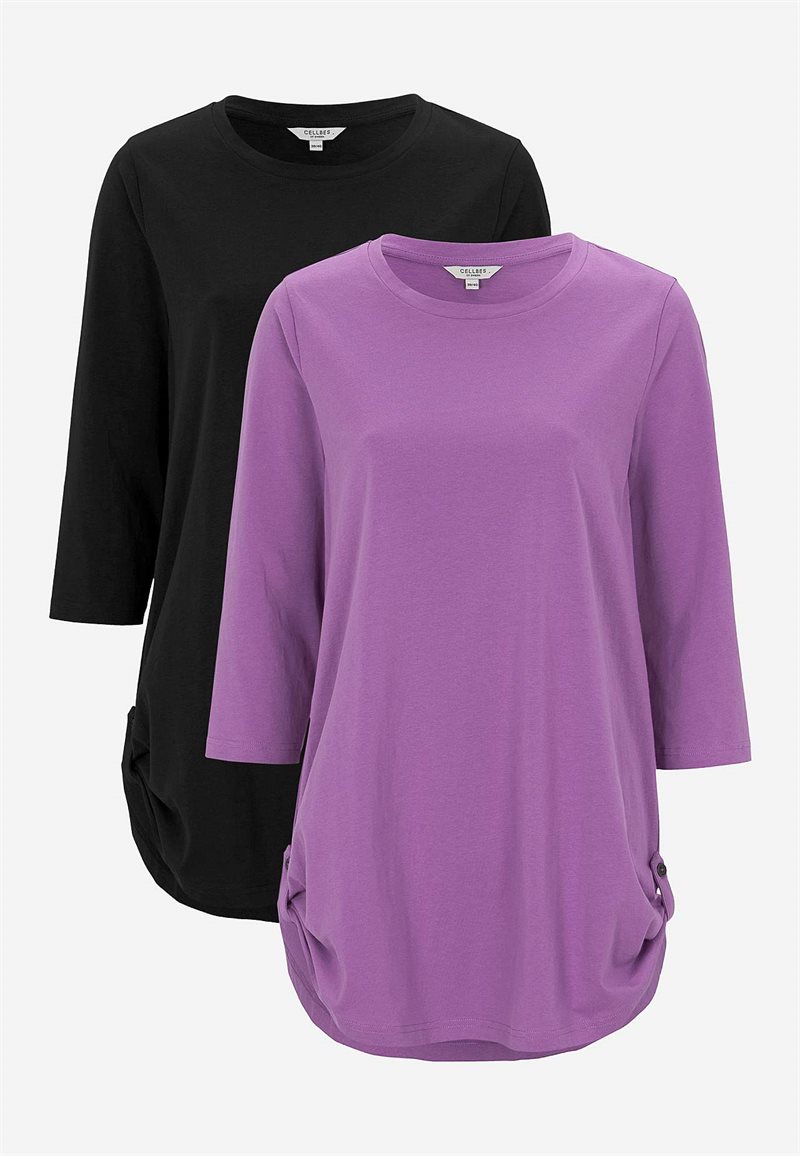 Trikåtunika med 3/4-ärm 2-pack 29307