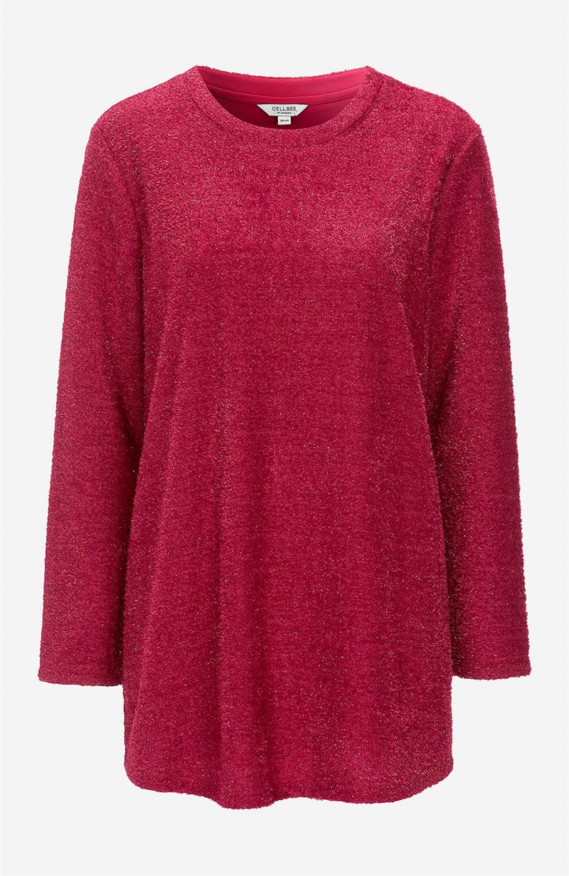 Glittrig, stickad tröja Gloria 27728