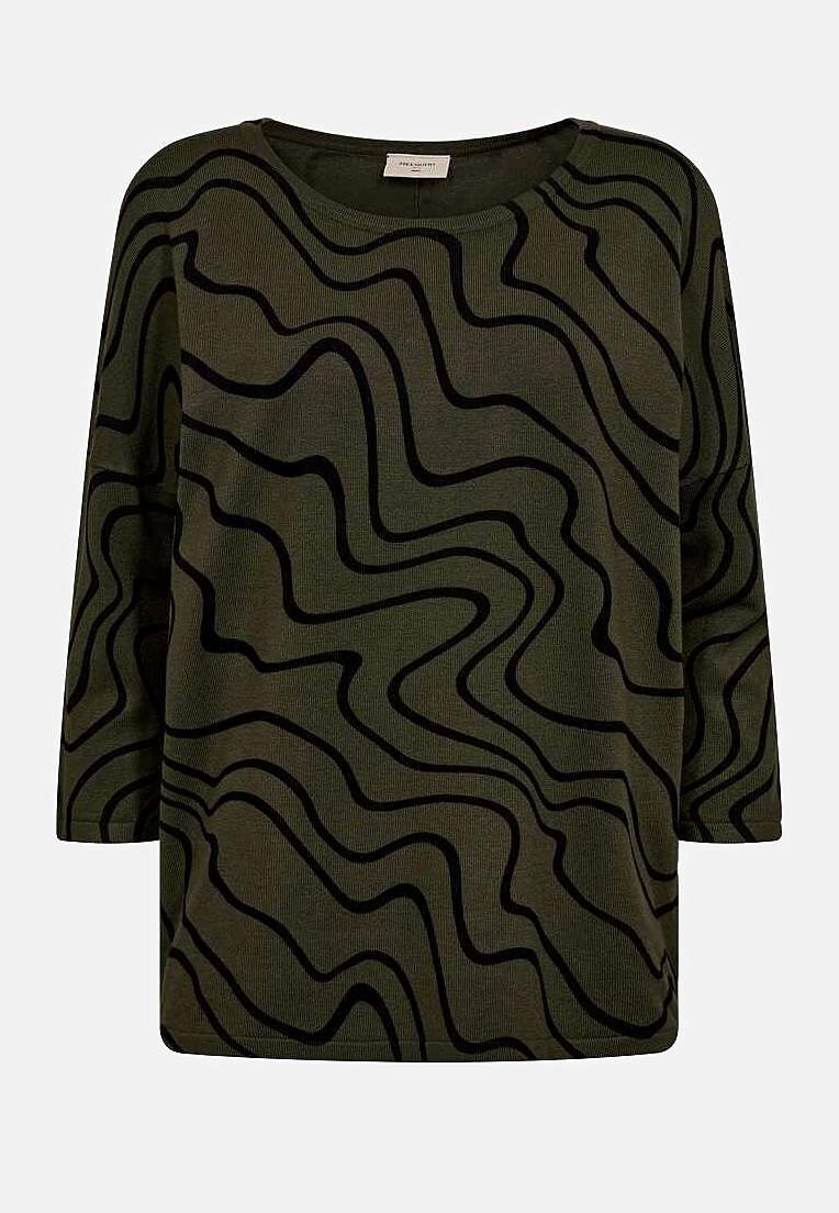 Product Image for Finstickad tröja med abstrakt mönster Jone