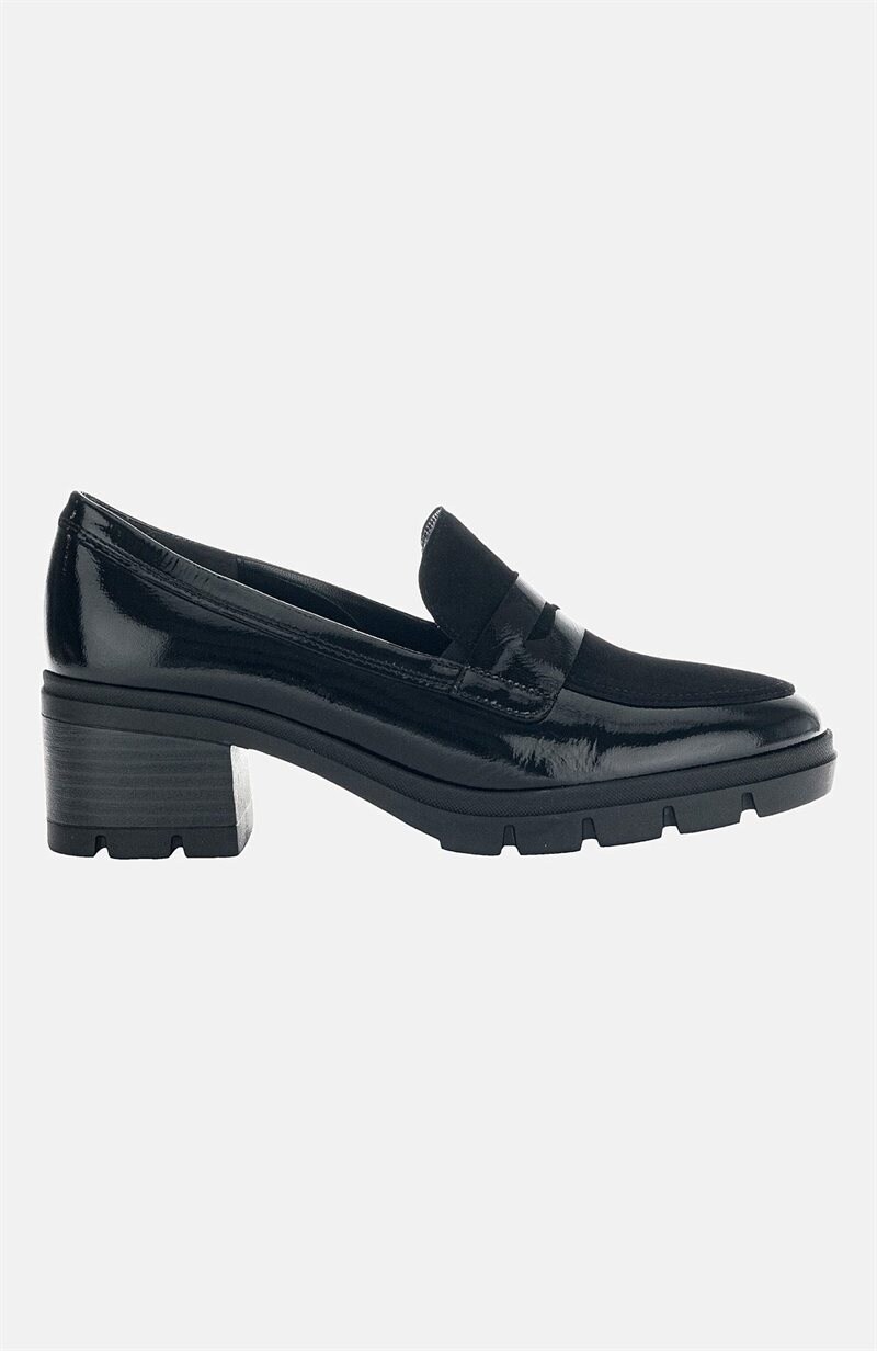 Product Image for Loafer i lackat skinn med klack