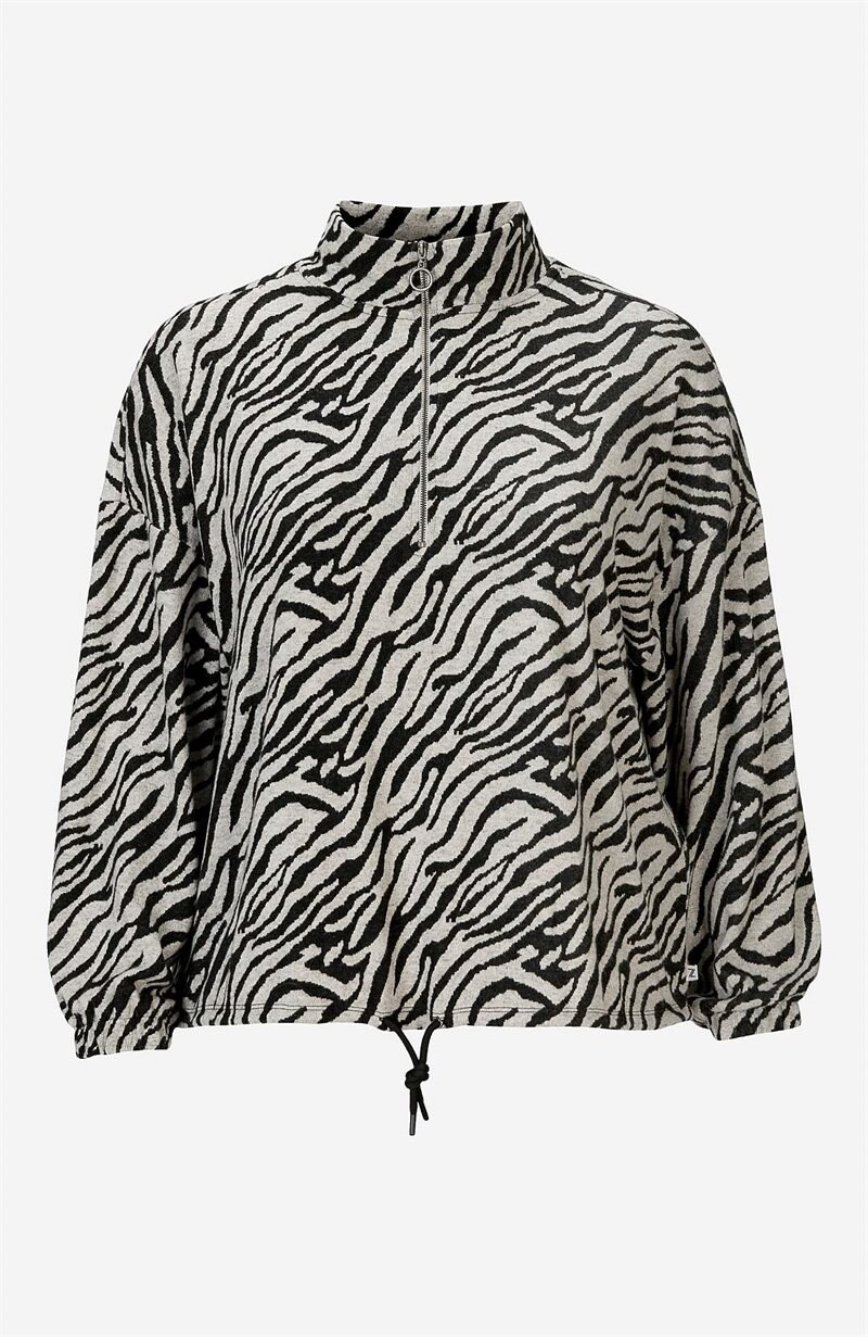 Product Image for Supermjuk trikåtopp med ett zebramönster Lindsey