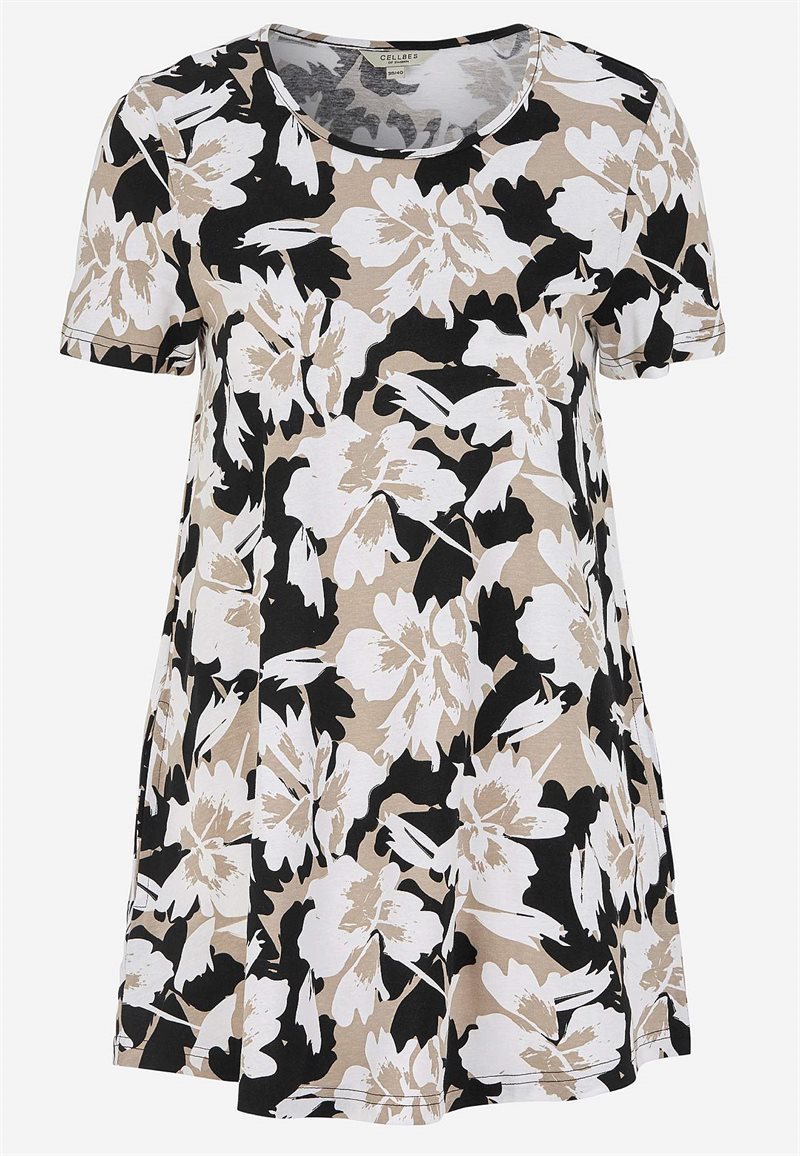Product Image for Kortärmad trikåtunika med fickor Beckan