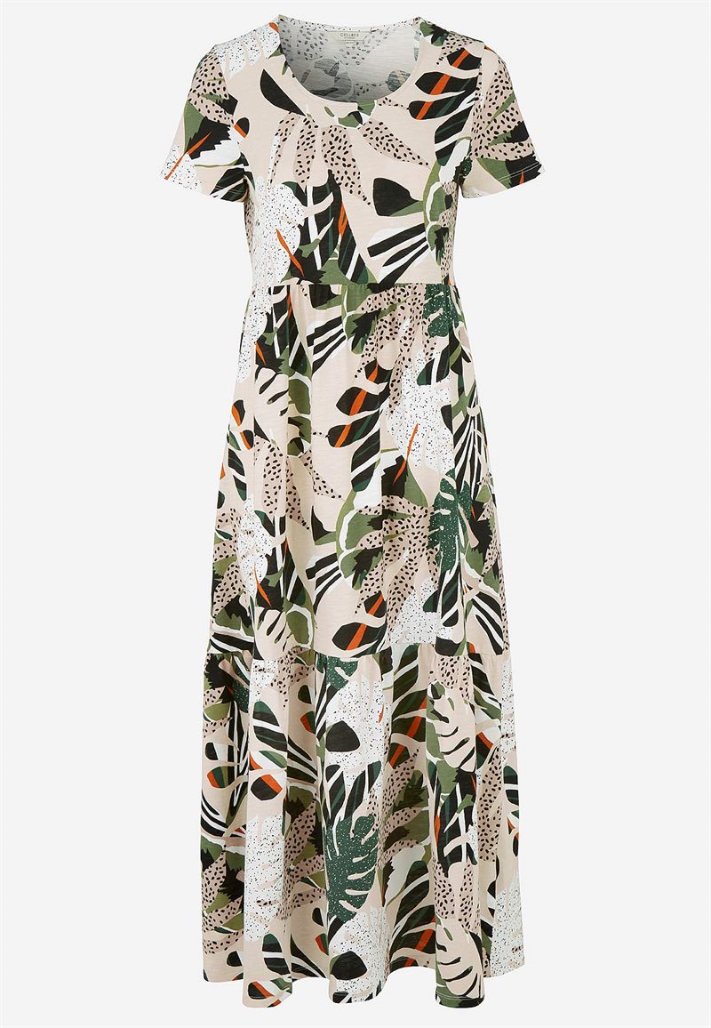 Trikåklänning med volang Viola