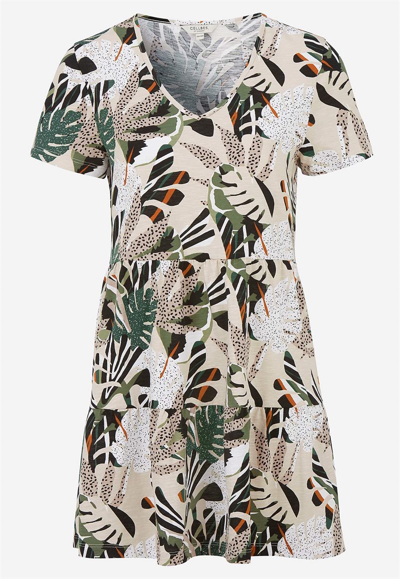 Trikåtunika med volang Viola 30644