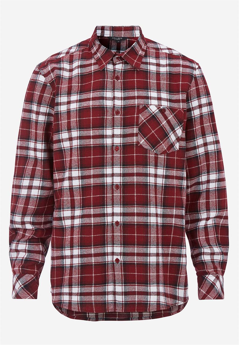 Rutig flanellskjorta 32955